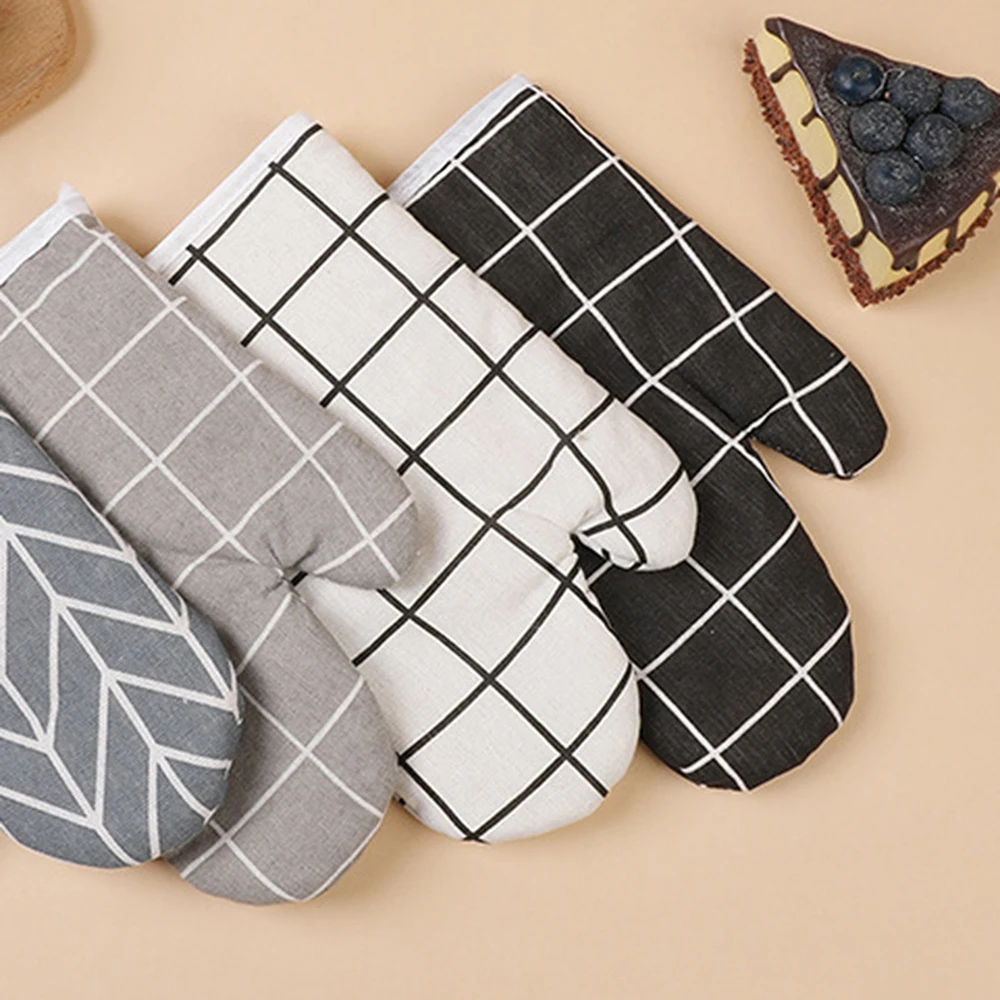 Kitchen Baking Gloves Microwave Oven Gloves High Temperature Resistant And Insulated Gloves Oven Gloves Heat-Resistant Glo 2