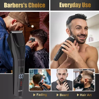 SEJOY Cordless Professional Hair Clippers Shaving Machine Men Trimmer Kit Men Cutting Machine Barber Electric shaver 6