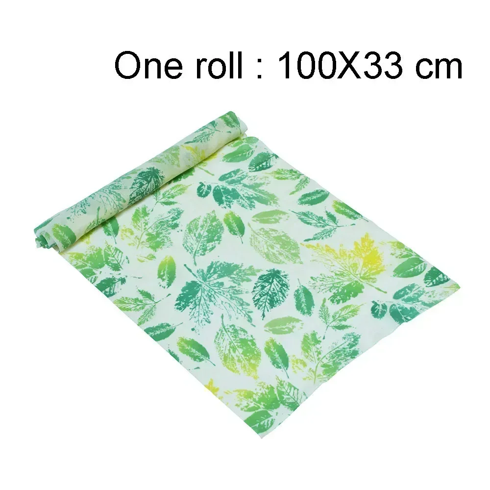 Sustainable Storage Wraps 100x33cm Eco-friendly Reusable Wrap Tree Snack Resin Food Oils Silicone Beeswax Plant Seal