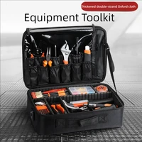 Tool bag portable multi-functional Oxford cloth canvas large thickened wear-resistant portable electrician repair tool bag 1