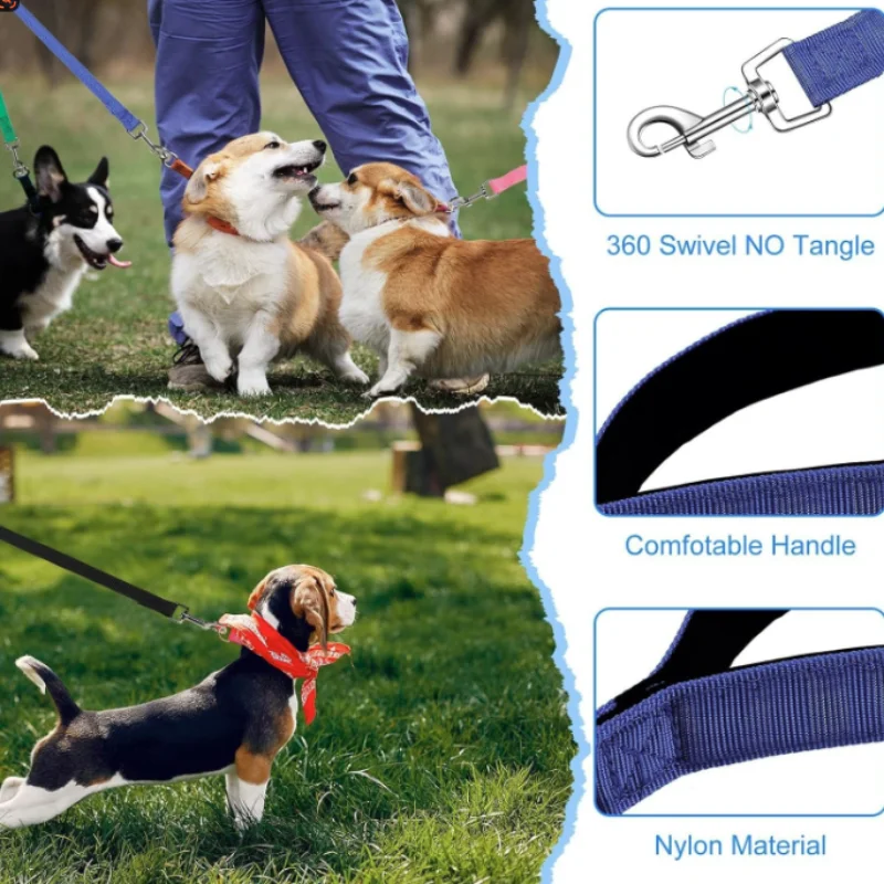 Adjustable Pet Leash For Dogs And Cats Long Outdoor Training Lead_voghion.com
