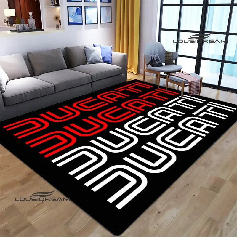 3D D-Ducatiss motorcycle printed carpet outdoor rug area rug kawaii room decor bedroom decor Non-slip carpet birthday gift plush rug,decorative carpet,silk wool rug,plush carpet,non slip carpet,imitated cashmere carpet