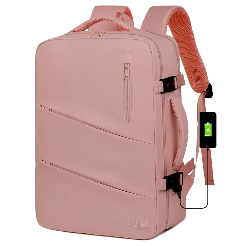 Academy Bag Airplane Travel Backpack Cabin Woman Rayanair 40x20x25 Business Laptop  Nylon Traveling University USB Charging 5