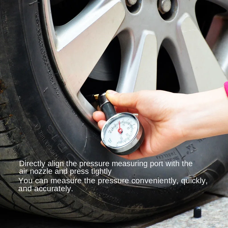 Auto Metal Truck Racing Car Tire Air Pressure Gauge Automobile Tyre Meter Vehicle Tester Monitoring System Measuring Tool 4