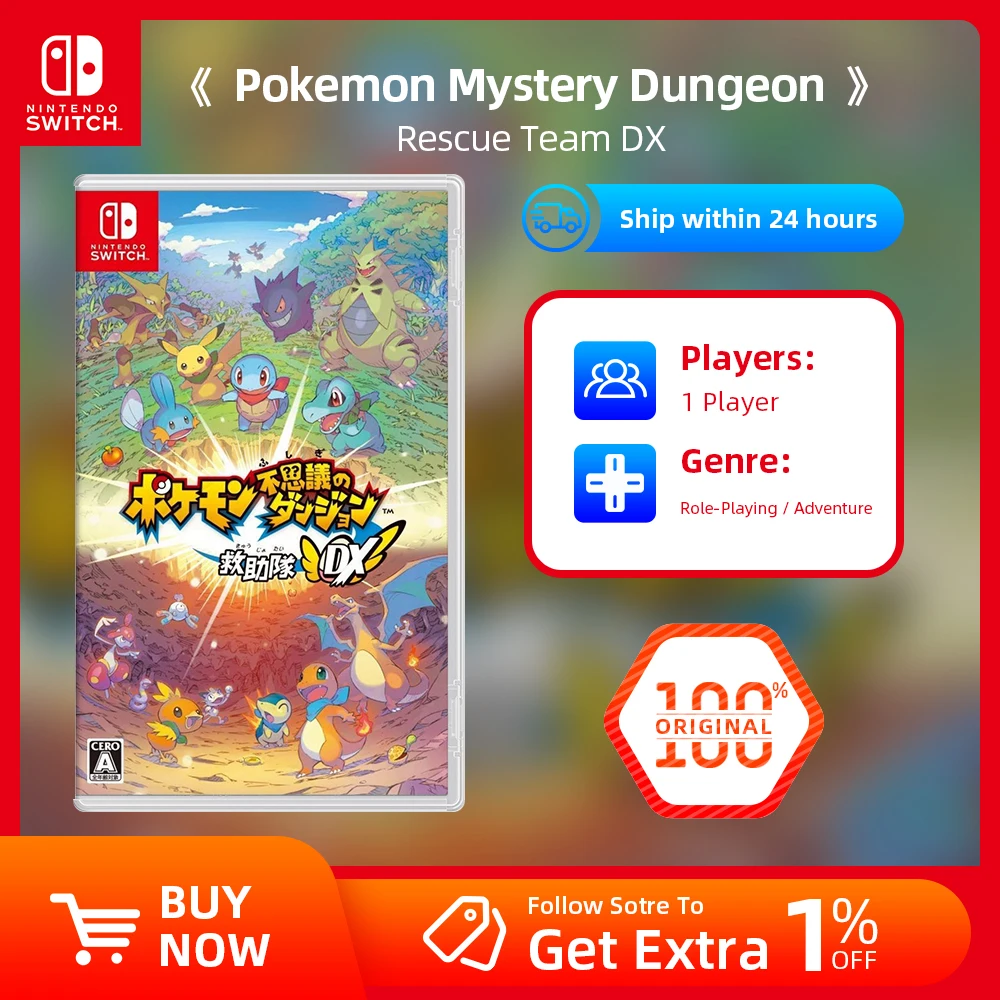 Pokemon Mystery Dungeon: Rescue Team DX Nintendo Switch Game