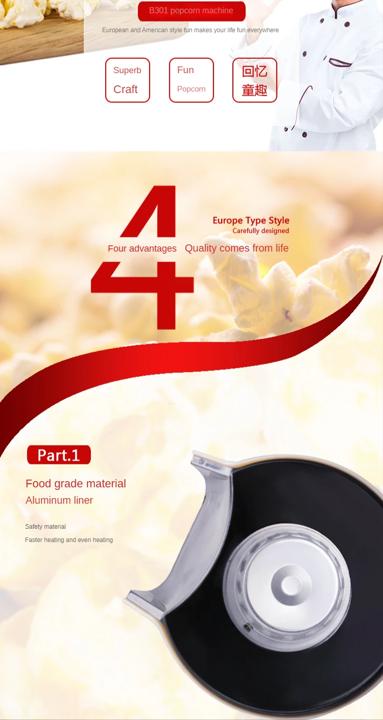 Fascinante Máquina De Palomitas De Maíz Para El Hogar