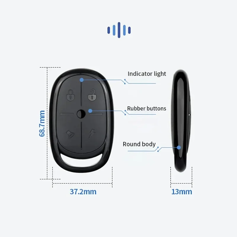 433MHz Four Key Copy Wireless Remote Control for Electric Garage Access Control Battery Lane Gate garage door remote control