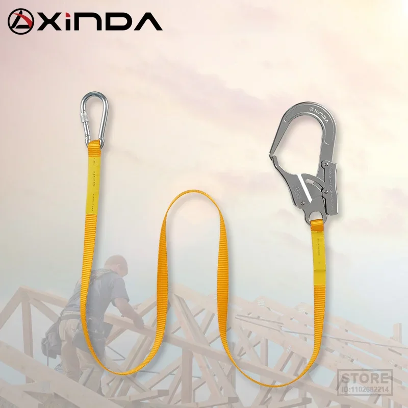 

Xinda outdoor aerial work protection belt flat belt anti-fall insurance safety hook safety rope electrician safety belt