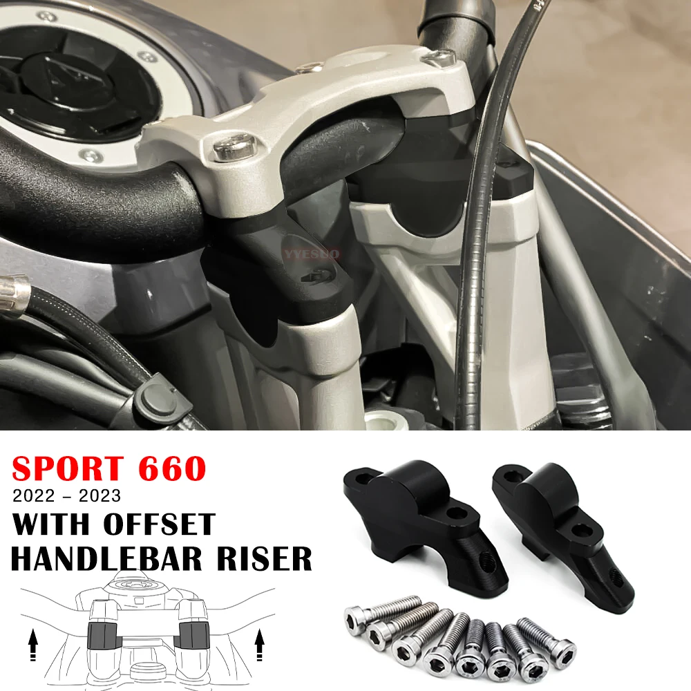 Sport 660 Accessori Manubrio Riser Con Offset Per Tiger Sport 660 2022 2023 Manubrio Riser Sport 660 Parti