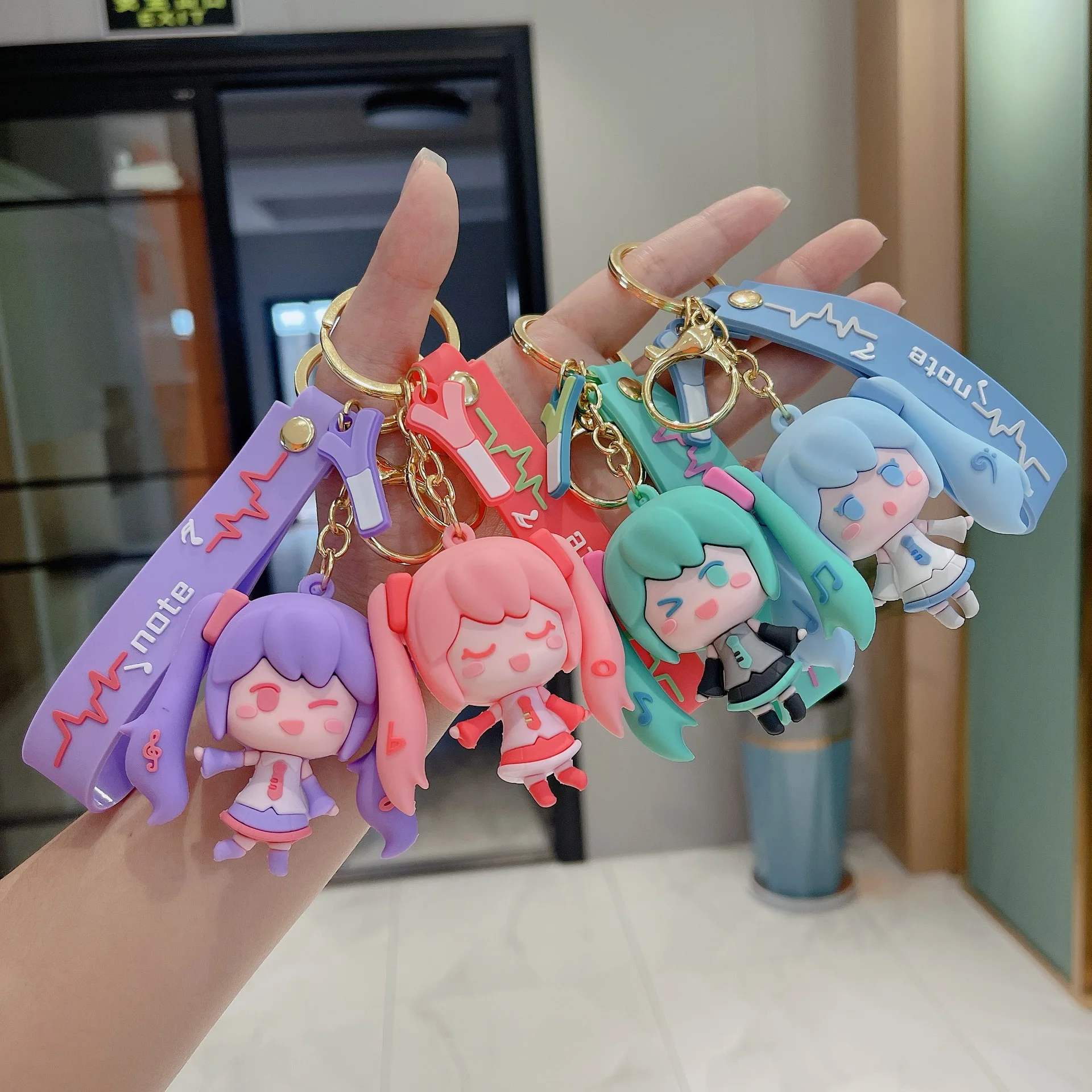 Cute Hatsune Miku Anime Keychain - Fashionable Backpack Pendant and Unique Surprise Gift