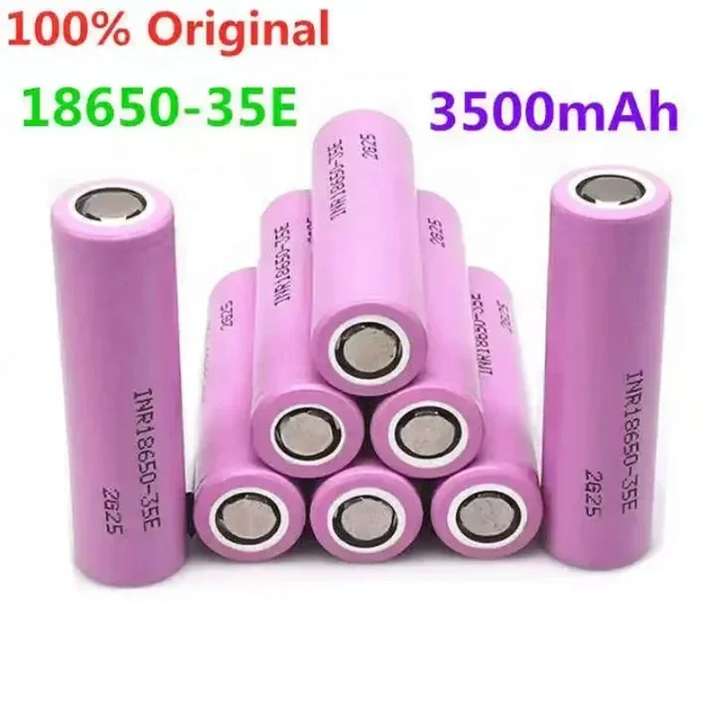 

New original 18650 battery 35E 3.7V 3500mAh discharge 18650 lithium-ion battery 3.7V INR1860-35E flashlight rechargeable battery