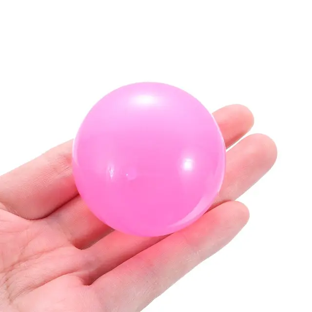Luminous Sticky Wall Ball Toys Sticky Wall Ball Suction Wall Glowing Toy Ball Children Adult Decompression Wall Ball Toy 4