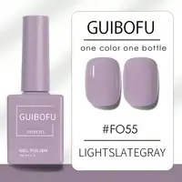 Lot de 3 vernis gel 15 ml, série rose clair et violet, style macaron doux, rose clair et violet clair, UV LED, doux et romantique 6