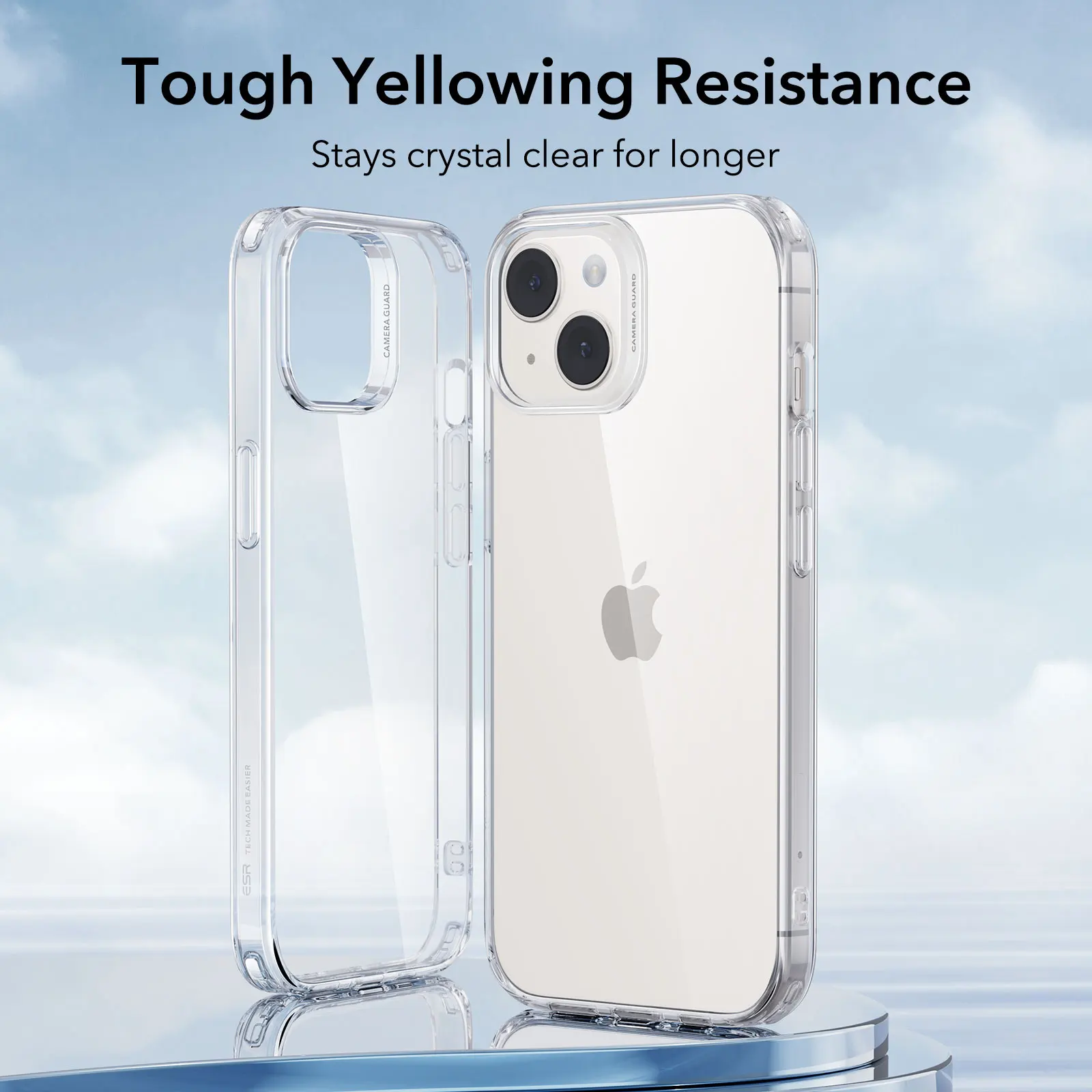 ESR for iPhone 15 Pro Max Protective Case for iPhone 15/14/13 Pro Transparent Back Cover for iPhone 12/11 Clear Case 3