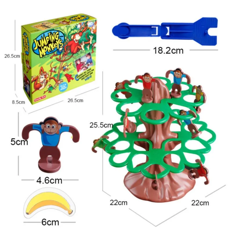 Jumping Monkey Climbing Tree Board Game Family Friends Interactive Party Desktop Game Toy for boys Girls birthday gift kids 6