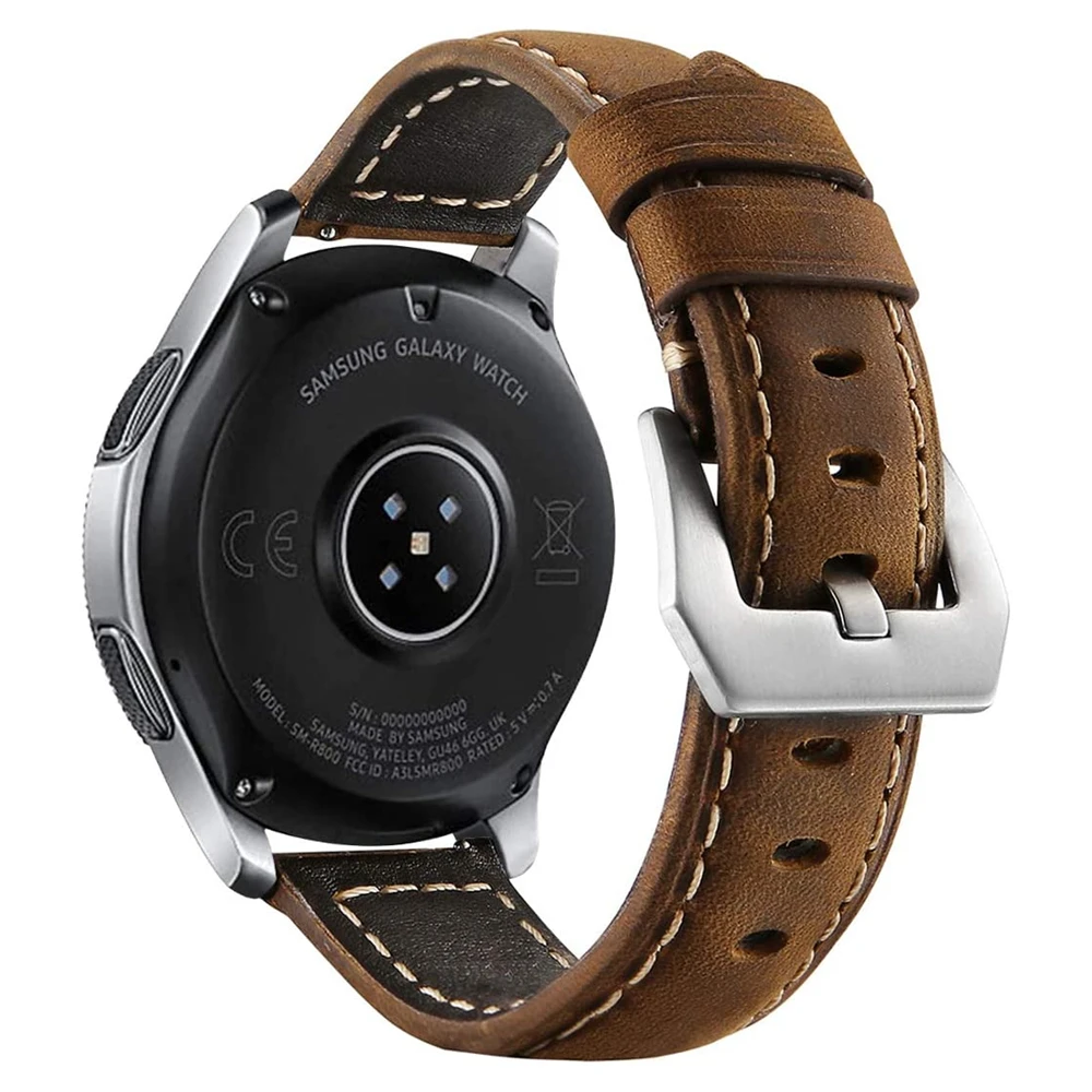 Galaxy Watch 4 Cinturino 40Mm 44Mm Per Samsung Galaxy Watch 4 Cinturino Classico 46Mm 42Mm Vera Pelle Correa 20Mm Per Galaxy Watch 3