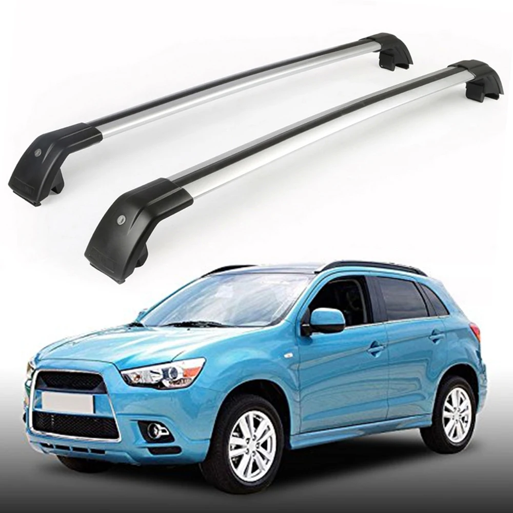 2Pcs Lockable roof crossbars cross bar Luggage Rack fit for Mitsubishi