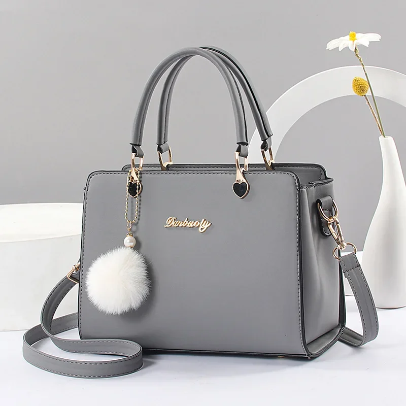 Women Handbag Shoulder Bag Fashion Famous Design Leather Big Casual Tote High Quality Hasp Casual Black сумка женская 2024 тренд