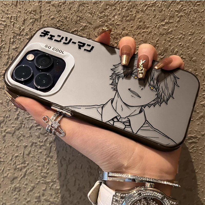 Chainsaw Man Reze & Denji Couple Art Phone Case Cover