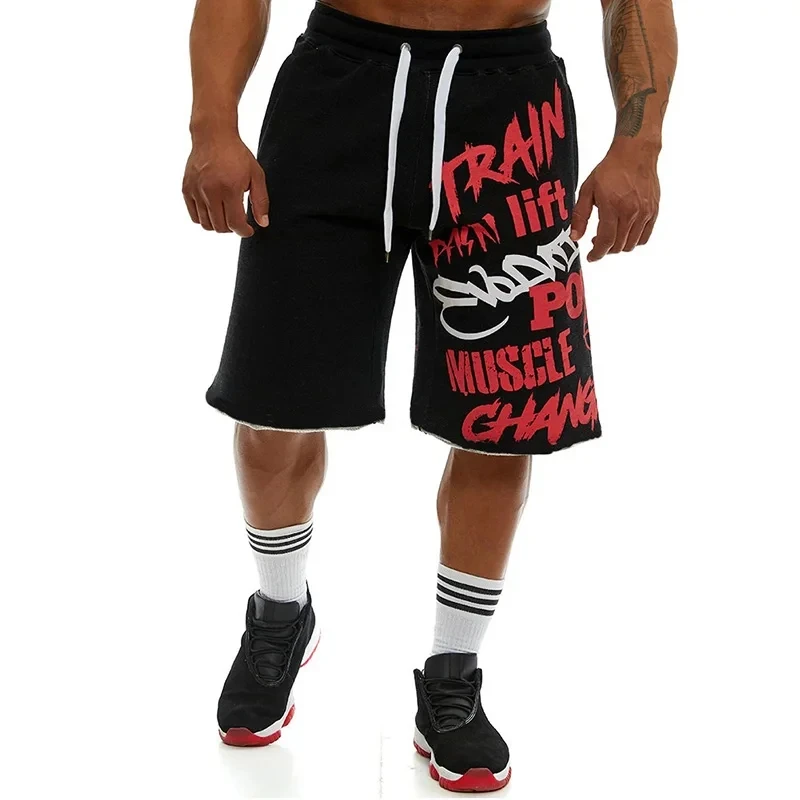 Men's Luxury Athletic Shorts Basketball Clothing Korean Loose Blue and Black Fashionable Summer Athleisure Shorts Novelty 2024 6
