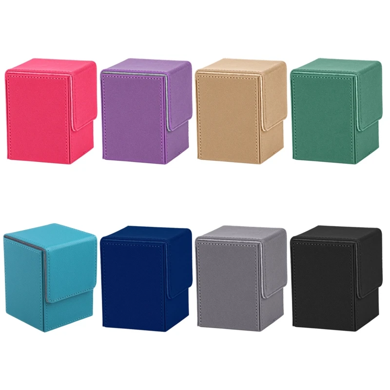 

Board Game Card Sleeve Holder Box Tarot Cards Box Capacity Tarots for CASE Container Collection PU Leather