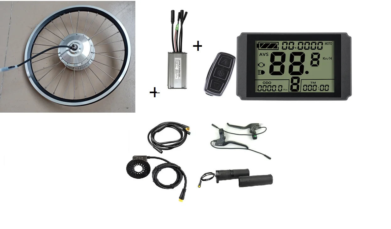DIY 브롬톤 전기 자전거 개조 키트 E 바이크 모터 키트 74MM 배터리, 자전거를 전기 자전거로 업그레이드 키트 250W 16인치 휠