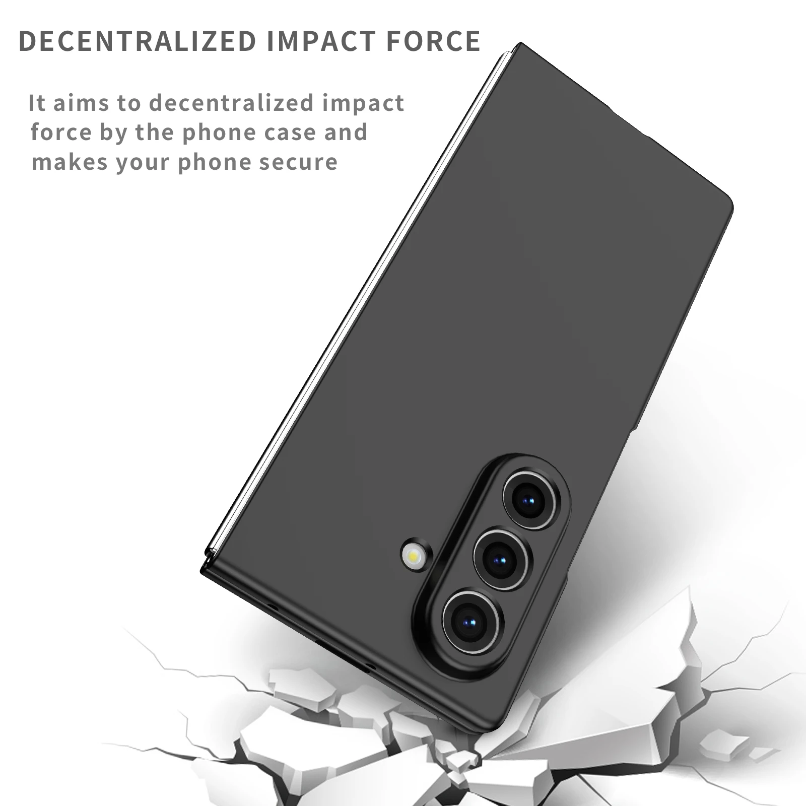 Matte Finish Protective Anti-Slip Folding Case for Samsung Galaxy Z Series