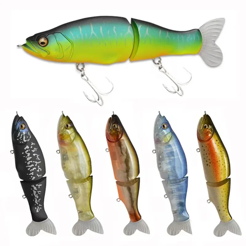 

Hot Swimming Bait Fishing Lure 135mm 28g Jointed Hard Bait Jerk Minnow Fishing Lure Swimbait Slow Sinking Wobbler For Bass Pike