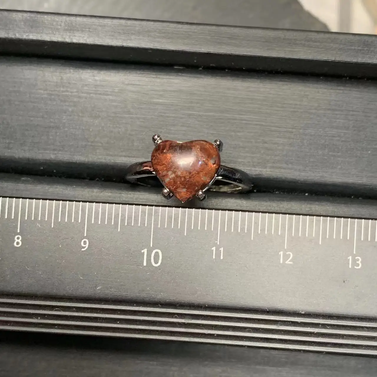 Natural Ghost Crystal Ring Stone Female Handmade Rings Jewelry for Women Gift Purple Flower