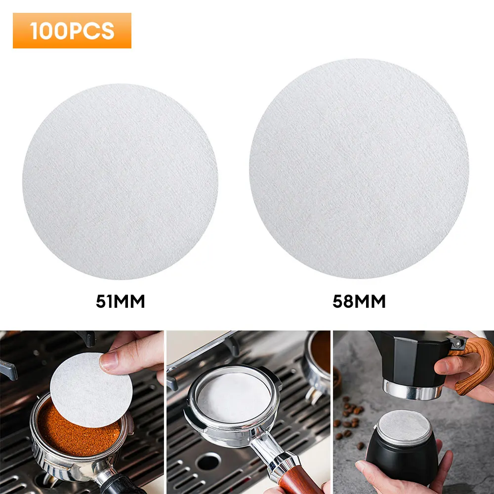 

51mm/54mm/58mm Coffee Filter Paper Home Handle Special Powder Bowl Filter Paper Secondary Water Filter Paper Coffee Accessories