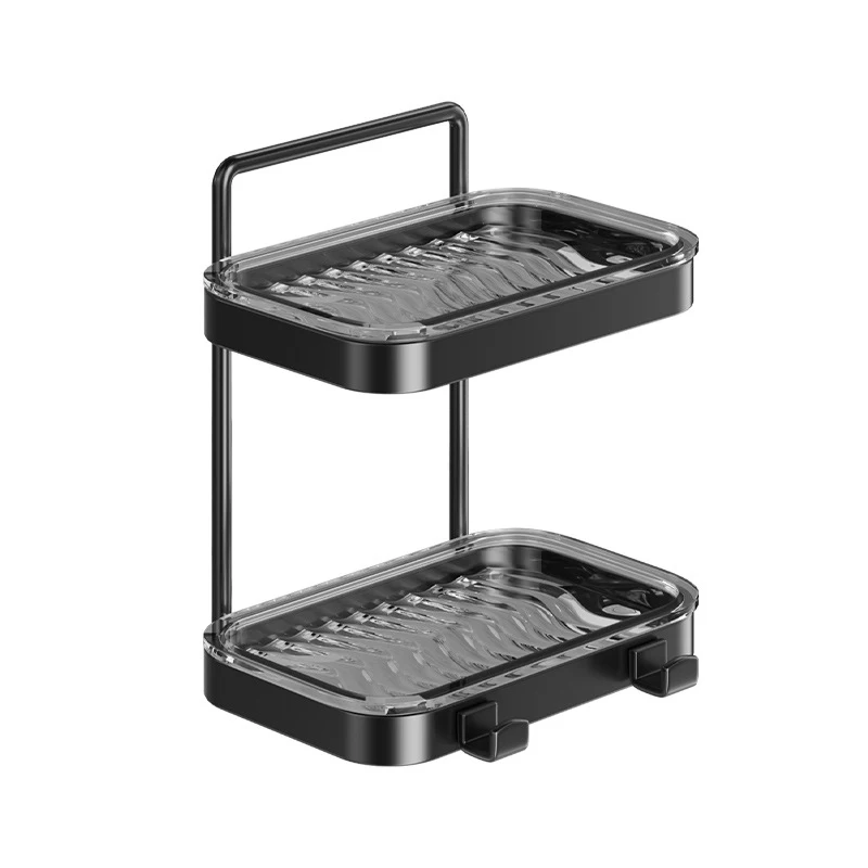 Bathroom Wall Mounted Aluminum Alloy Soap Sponge Holder Storage Organizer soap holder