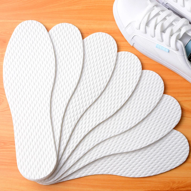Disposable Health Insoles Nature Wood Pulp Insoles Men and Women Thin Breathable Sweat Soft Comfortable Shoe Pad