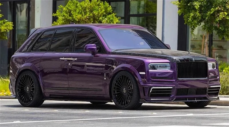 M Style High Quality Dry Carbon Fiber Car Front Bumper Rear Bumper Hood Fender Rear Spoiler for Rolls Royce Cullinan Body Kit