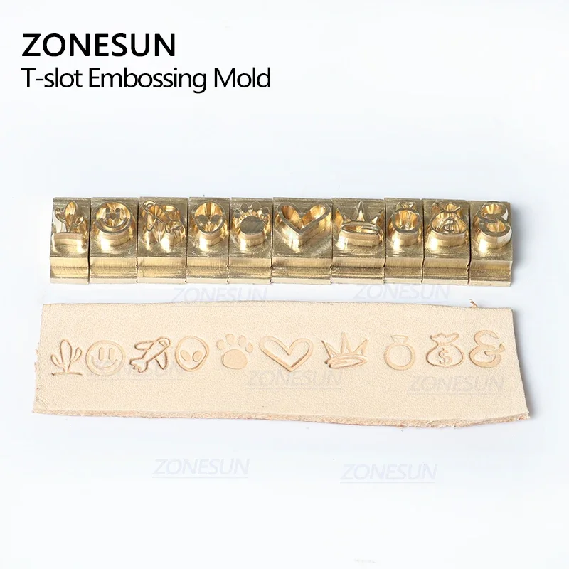 ZONESUN Hot foil Stamping Letter Movable Brass Mold Alphabet Symbol Press Stamp Craving Tool Branding Iron Leather number letter stamp set leather craft stamps leather letter punch alphabet number stamp set