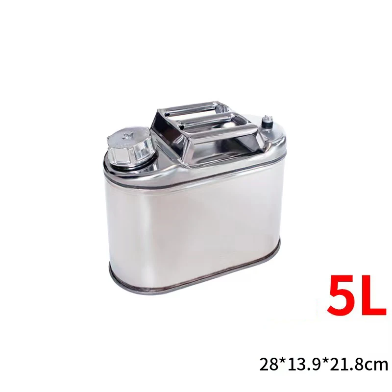 5L 10L 201 stainless steel fuel tank gasoline tank gasoline drum car motorcycle truck with oil pipe car fuel tank