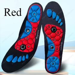 Magnetic Therapy Acupressure Massage Insoles for Weight Loss and Anti - Fatigue (Red  Insole)