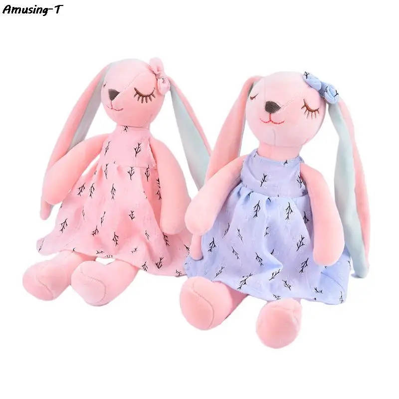 

35CM Cute Cartoon Long Ears Rabbit Doll Baby Soft Plush Toys For Children Infants Rabbit Sleeping Mate Stuffed Plush Animal Toys