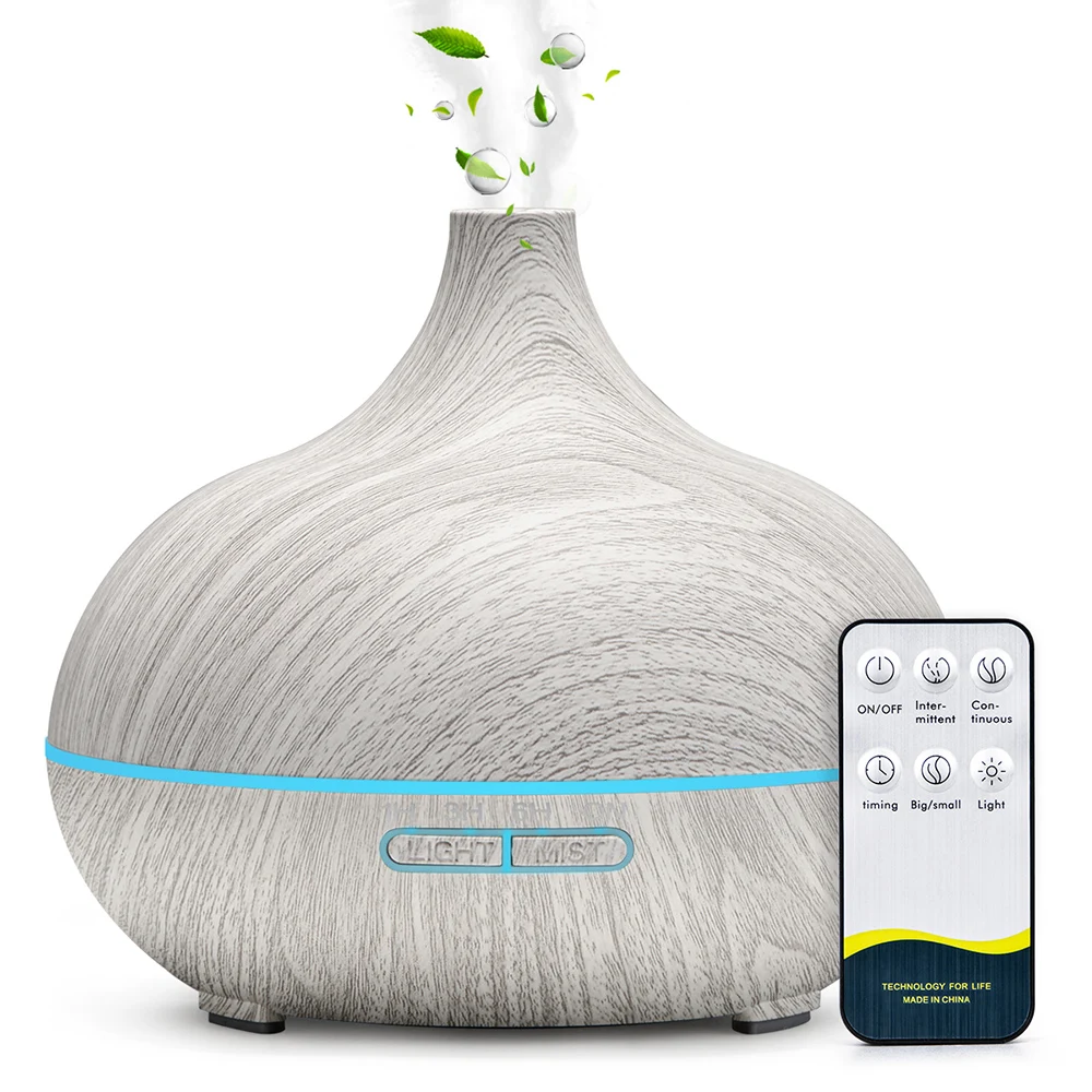 Air Humidifier Essential Oil Diffuser 500ML With Lights Remote Control Ultrasound Electric Aromatherapy Diffuser 1