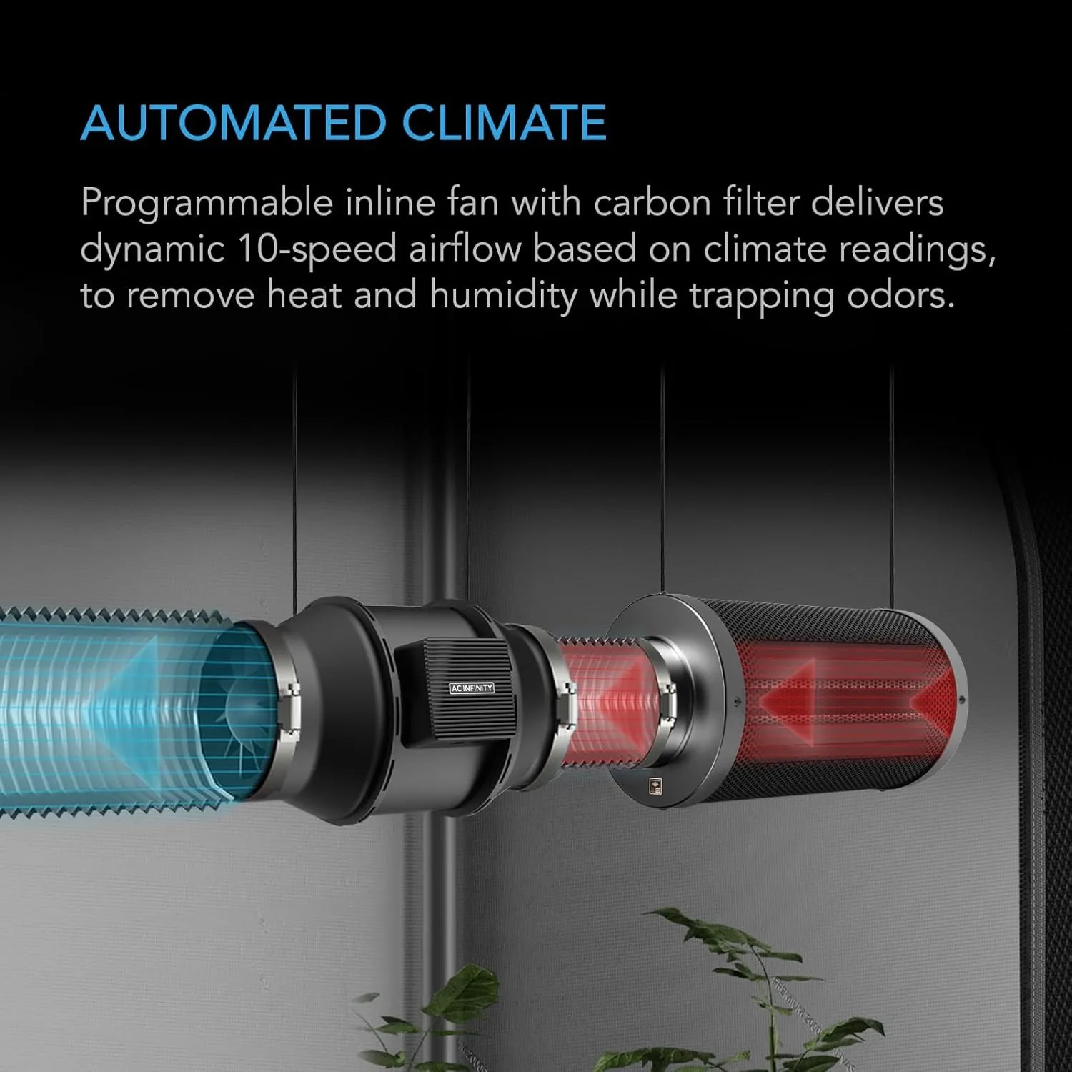 Advance Grow System 4x4, 4-Plant Kit, WiFi-Integrated Grow Tent Kit, Automate Ventilation, Circulation, 2000D Mylar Tent
