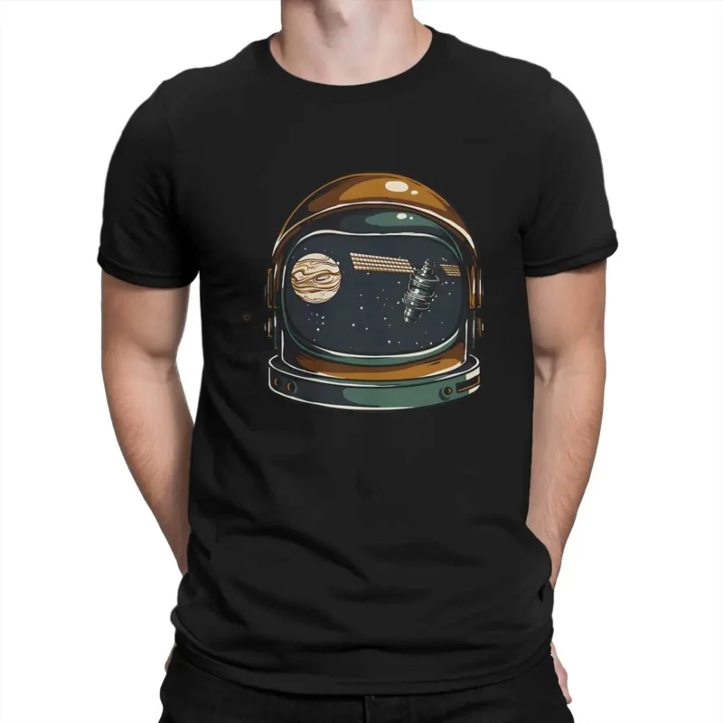 Magliette Da Uomo Spacesuit The Martian Astronaut 100% Cotone Vestiti Vintage Manica Corta Girocollo T-Shirt Idea Regalo T-Shirt