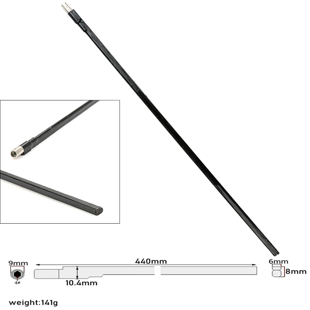 

Черный Регулируемый рычаг 581 мм/570 мм/440 мм двухсторонний регулируемый стержень с латунной головкой