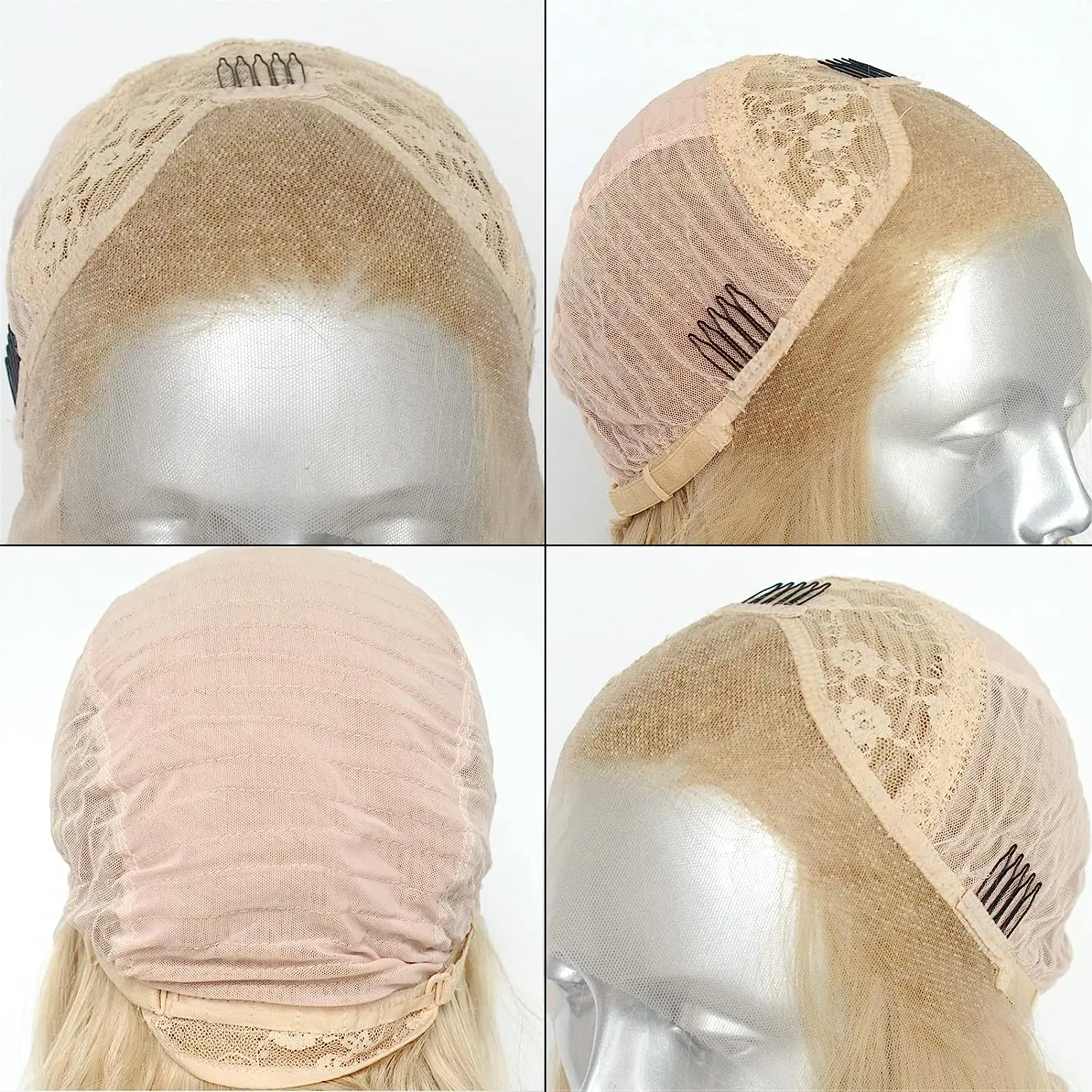 Lange Golvende Blonde Synthetische Lace Front Pruik Voor Vrouwen Gloden Blonde Drag Queen Pruik