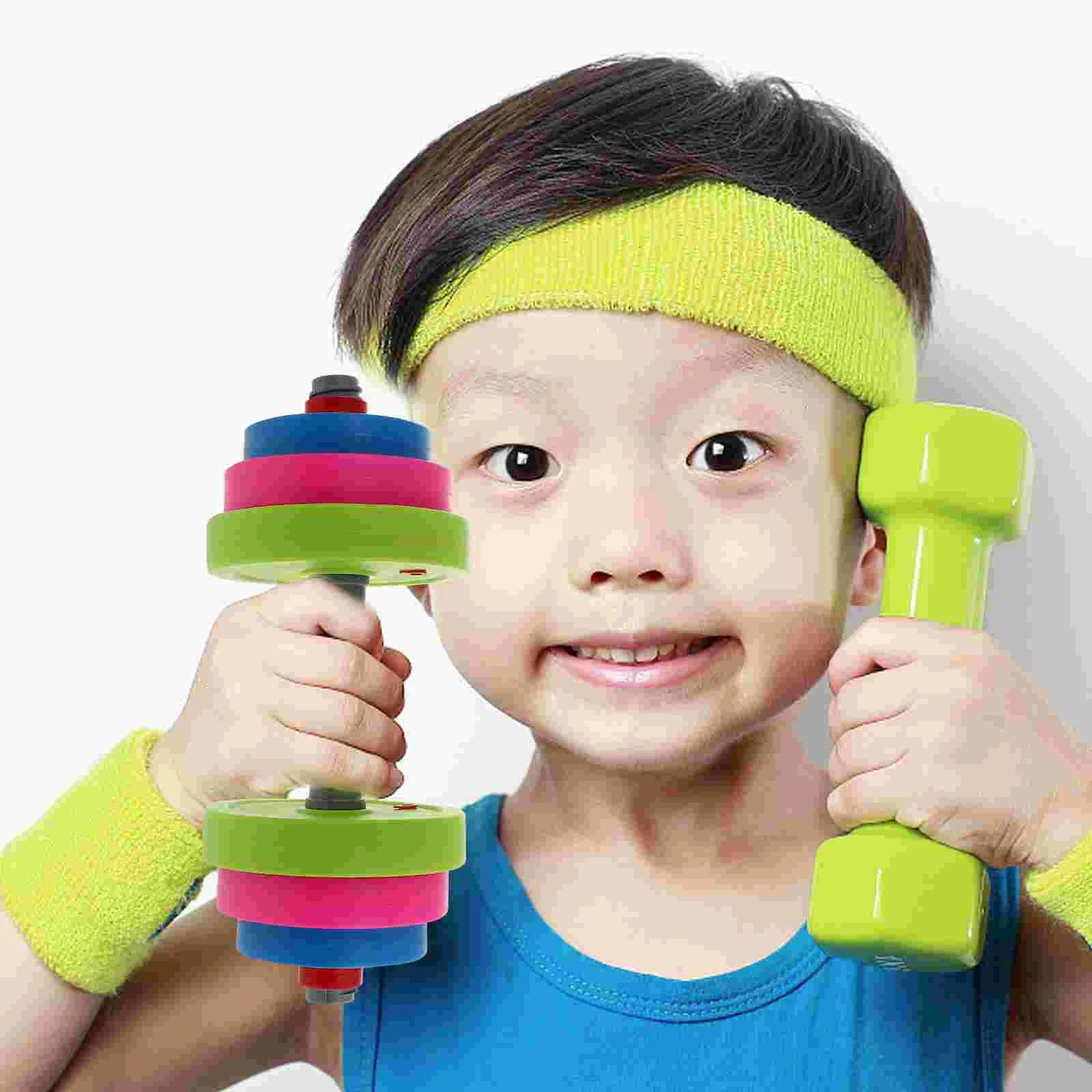 

1Pc Anti-slip Dumbbell Toy Children Arm Exercise Barbell Prop Kindergarten Toy