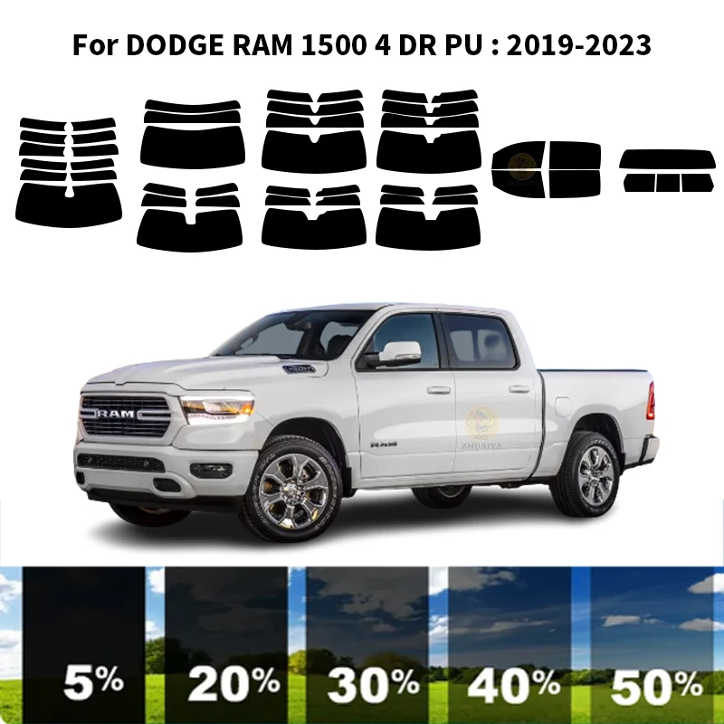 

Precut nanoceramics car UV Window Tint Kit Automotive Window Film For DODGE RAM 1500 4 DR PU 2019-2023