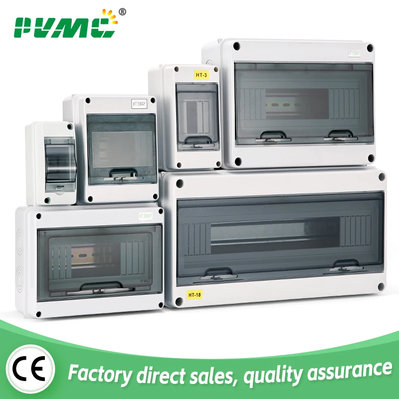 LYUMO Couvercle En Plastique Transparent Boîte De Protection De Distribution D'Énergie, Boîte De Distribution De Disjoncteur à 8 Voies En Plein Air