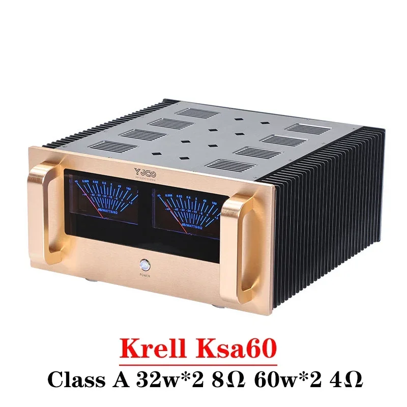 

Krella Ksa60 60 Вт * 2 2-канальный усилитель мощности класса А, высокая мощность, низкое искажение, 16 ФТС, УФ метр, высококачественный Hi-Fi усилитель, аудио