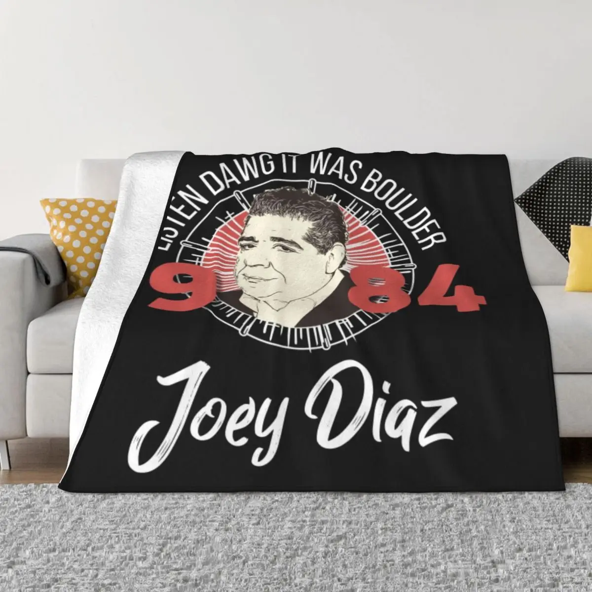 

Joey Diaz Boulder 1984 Soft Micro Fleece Blanket Cartoon Portable For Bedroom Multi Styles