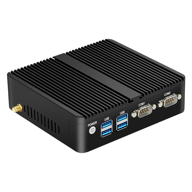 Fanless Mini Industrial PC Intel Celeron N5095 2x RS232 Serial Ports 2x Gigabit Ethernet Mini-PCIe Expansion Windows Linux 4