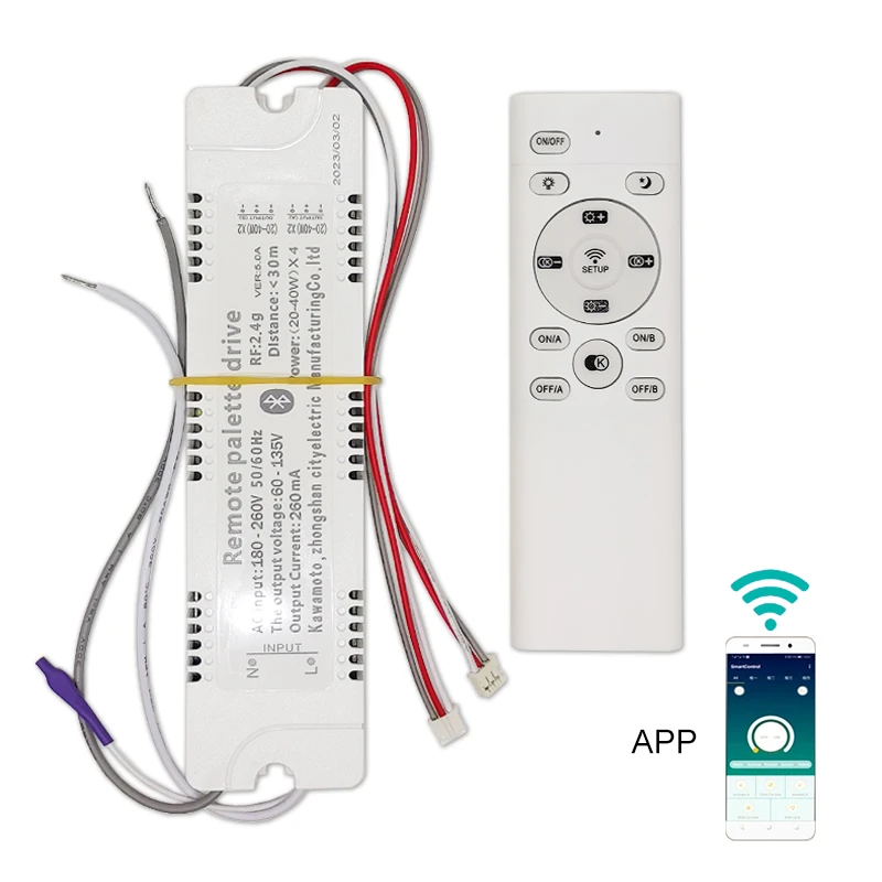 RF 2.4G Remote Palette Drive Phone APP Control LED Driver (2040W)X4 (4060W)X4 Lighting
