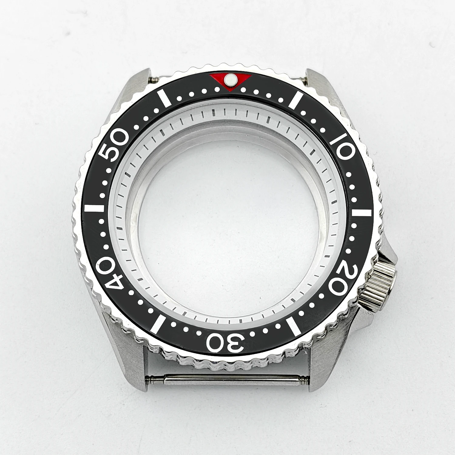 42mm SKX 시계 케이스 플랫 사파이어 글래스 투명 바닥 커버 NH35 NH3..